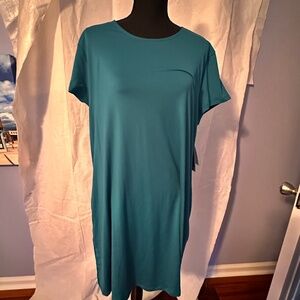 Women's Reel Legend's Turquoise SPF Slip on Dress with Pockets Size XL